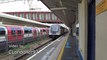 London Underground Central line and Elizabeth line westbound trains at Stratford Station - November 2022