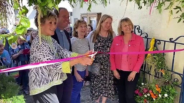 Former TV presenter. Jodi Spiers, opens Denbury's 'Festival of Flowers'