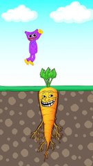 Huggy Wuggy Couldn't Hurt Strong Carrot _ Funny Animation  #shorts #animation #story
