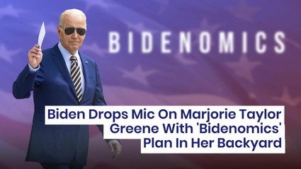 Tải video: Biden Drops Mic On Marjorie Taylor Greene With 'Bidenomics' Plan In Her Backyard: 'I'll Be There For The Groundbreaking'