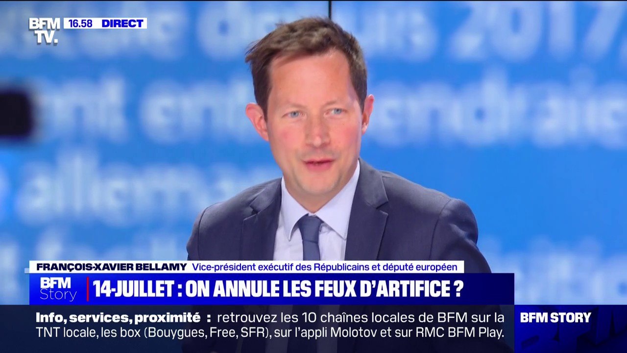 Violences: "L'État peut être défié par des gens qui sont capables de faire reculer la République sur des territoires entiers de notre pays", déplore François-Xavier Bellamy (LR)
