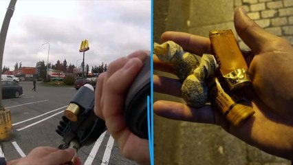 Les « bean bags », ces munitions tirés par le RAID accusées d'avoir mis un homme dans le coma