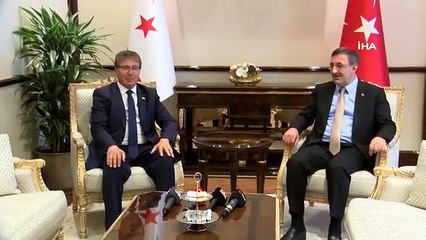 Cumhurbaşkanı Yardımcısı Yılmaz, KKTC Başbakanı Üstel ile görüştü