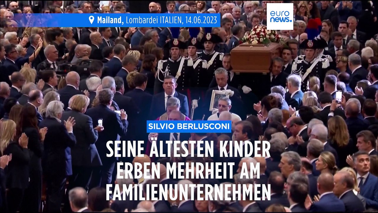 Berlusconis ältesten kinder erben mehrheit am familienkonzern