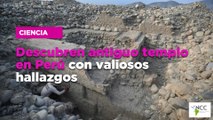 Descubren antiguo templo en Perú con valiosos hallazgos