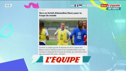 Amandine Henry forfait pour la Coupe du monde - Foot - CM 2023 (F) - Bleues