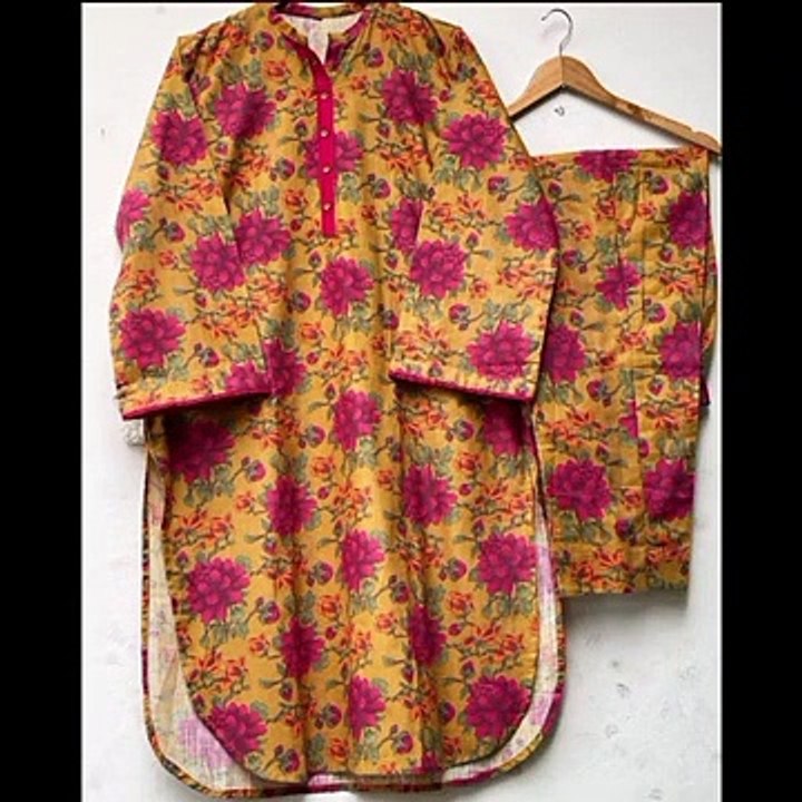 Printed 2 piece dress designs for Summer 2023 - Printed dress design