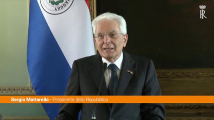 Italia-Paraguay, Mattarella "Collaborazione su energia e cultura"
