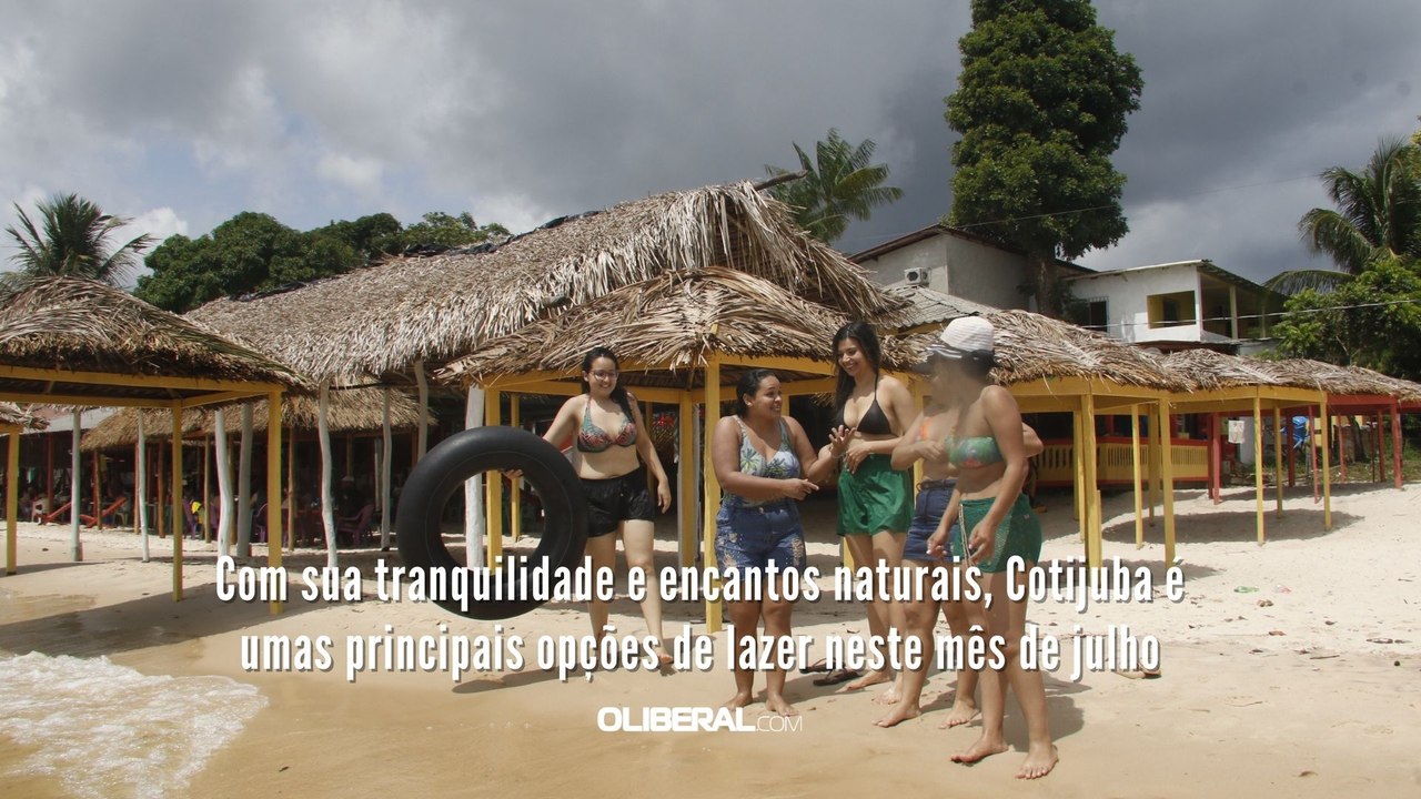 Com sua tranquilidade e encantos naturais, Cotijuba é umas principais opções de lazer neste mês de julho