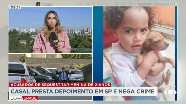 Casal acusado de sequestrar criança presta depoimento em SP