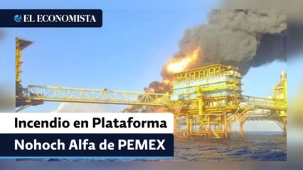 Incendio en Pemex: seis heridos tras emergencia en plataforma Nohoch Alfa en Campeche