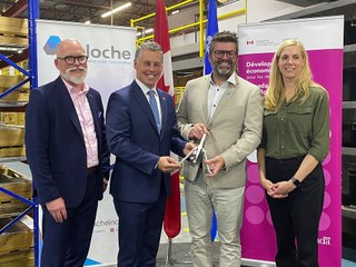 Annonce de la ministre Pascale St-Onge chez Groupe Meloche