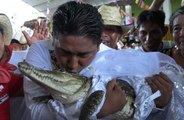 The mayor of a Mexican town marries female reptile