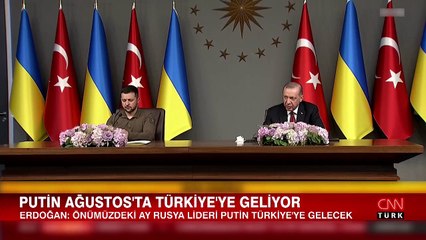 Cumhurbaşkanı Erdoğan ve Zelenski'den ikili görüşme sonrası ortak açıklama: Tahıl Koridoru Anlaşması'nın süresini 2 yıla çıkarma gayretindeyiz