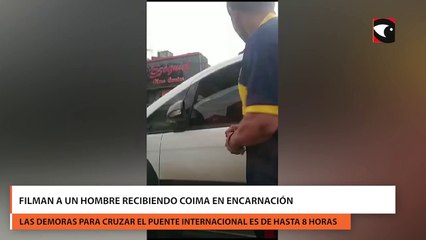 Filman a un hombre recibiendo coima en Encarnación