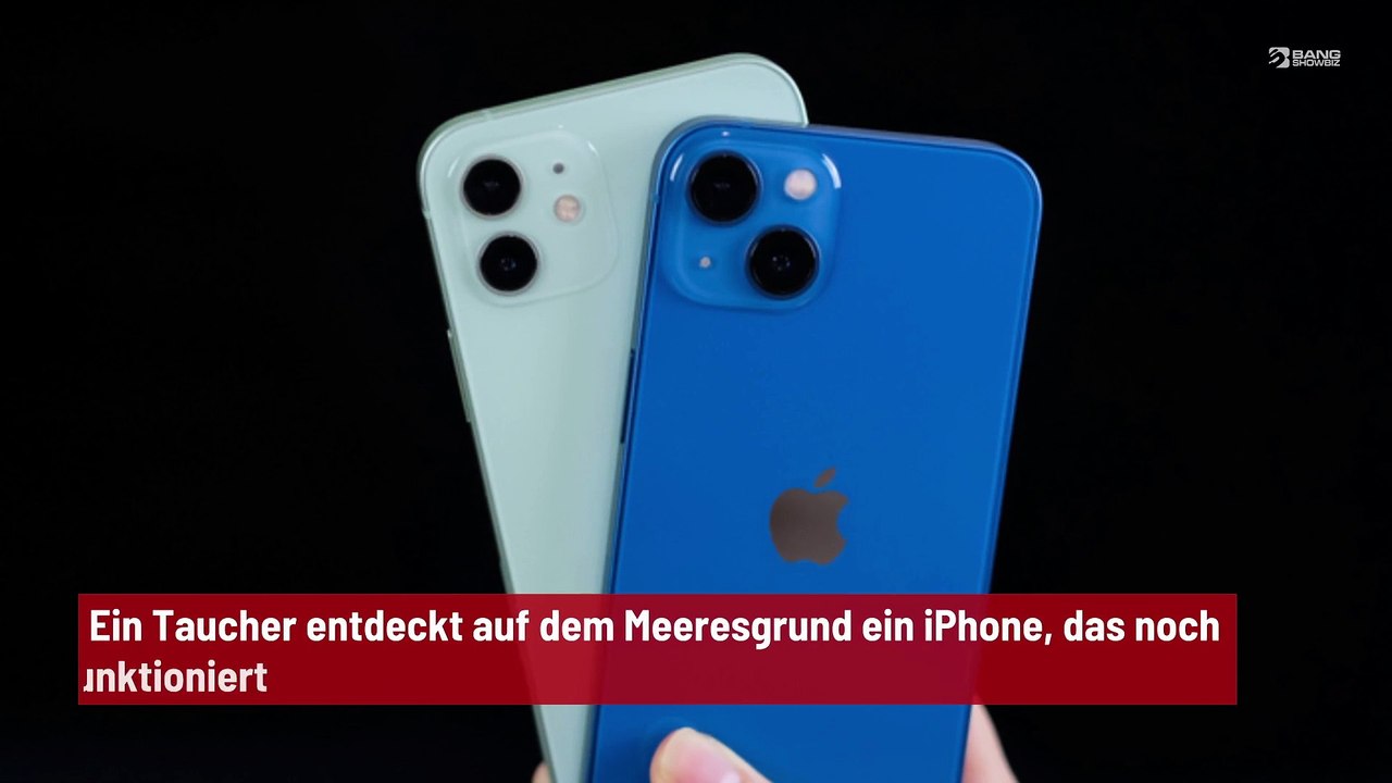 Ein Taucher entdeckt auf dem Meeresgrund ein iPhone, das noch funktioniert