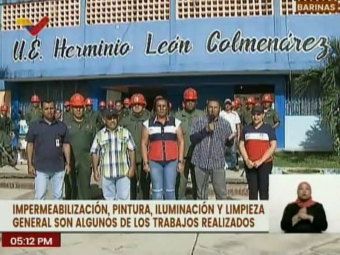 Bricomiles intervinieron la U.E. Herminio León Colmenares, en el estado Barinas