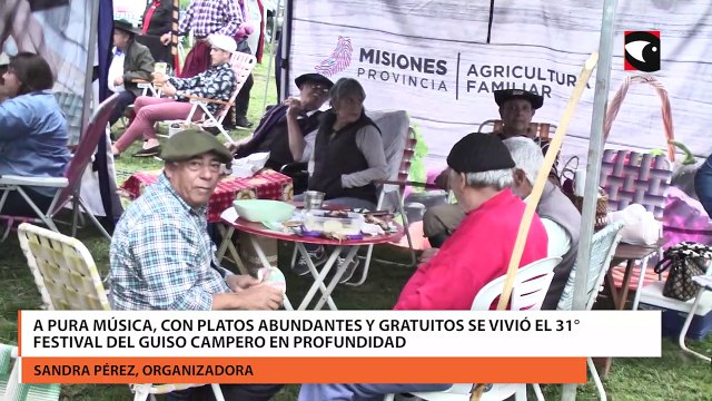 A pura música, con platos abundantes y gratuitos se vivió el 31° Festival del Guiso Campero en Profundidad
