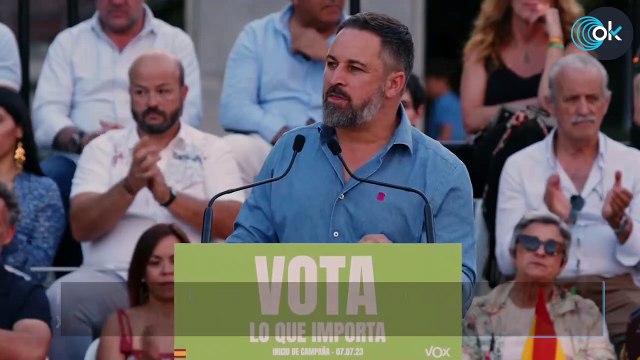 Abascal carga contra «Pedro mentiras» y «Yolanda puñales»: «Se presentan separados pero van juntos»