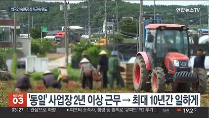 장기근속 외국인 근로자에 '인센티브'…사업장 변경은 제한