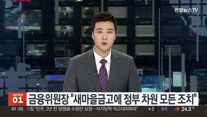 금융위원장 "새마을금고에 정부 차원 모든 조치"