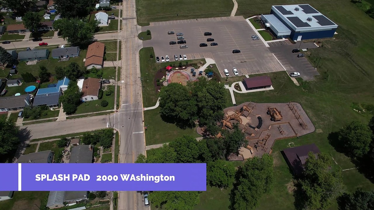 July 7 2023 Dixon IL Splash Pad Rock River 4K