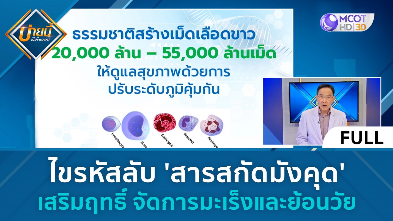 (คลิปเต็ม) ไขรหัสลับ 'สารสกัดมังคุด' เสริมฤทธิ์...