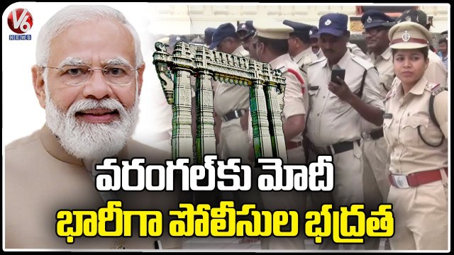 Modi Warangal Tour _ PM Modi To Lay Foundation Stone For Wagon Manufacturing Unit _ V6 News