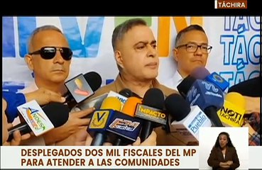 MP despliega 2.000 fiscales para brindar atención de primera mano a comunidades en Táchira