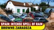 Spain Flash Floods: Heavy downpour in Zaragoza within a short period leads to flash floods
