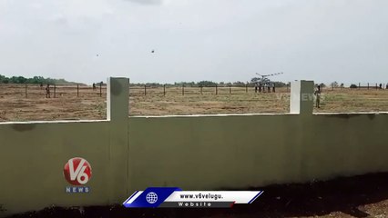 PM Modi Helicopter Lands In Warangal _ V6 News (1)