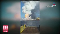 Incendio en plataforma de Pemex en Campeche dejó dos muertos y un desaparecido