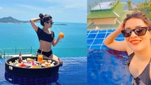 Avneet Kaur in Black Bikini Swimming Pool Video Viral, on Thailand vacation…. Boldsky