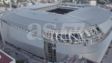 Vídeo en exclusiva de AS: así de espectacular luce el nuevo Bernabéu a vista de dron