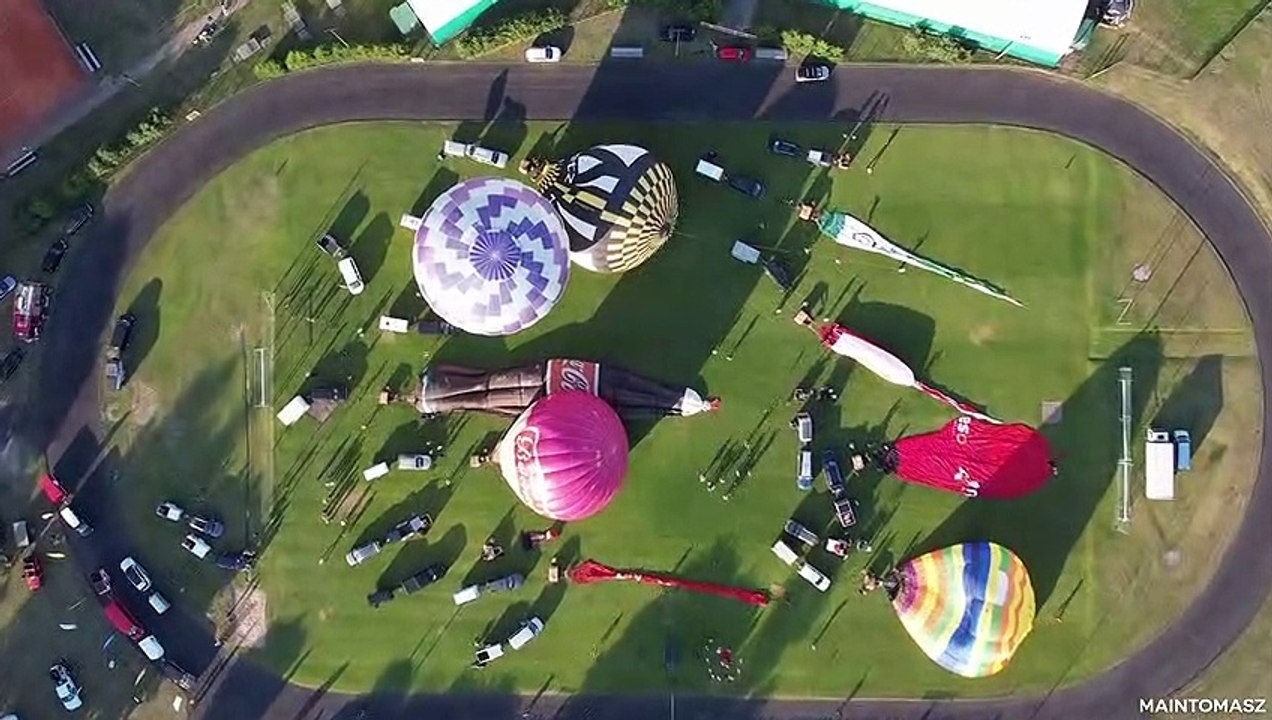 Balony na nocnej gali w Szczecinku w obiektywie pana Tomasza