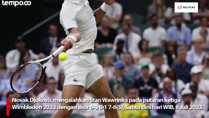 Kalahkan Stan Wawrinka, Novak Djokovic Melaju ke Babak 16 Besar Wimbledon 2023