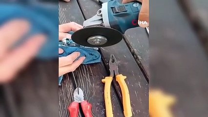 Parmağına sıkışan yüzük spiral makinesi ile kesilerek çıkarıldı