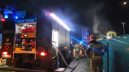 Pożar domu w Grabnie pod Ustką