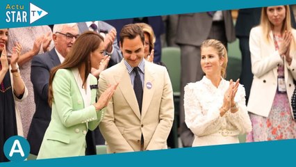 Kate Middleton retrouve Roger Federer à Wimbledon, très complices mais surveillés... par sa femme !