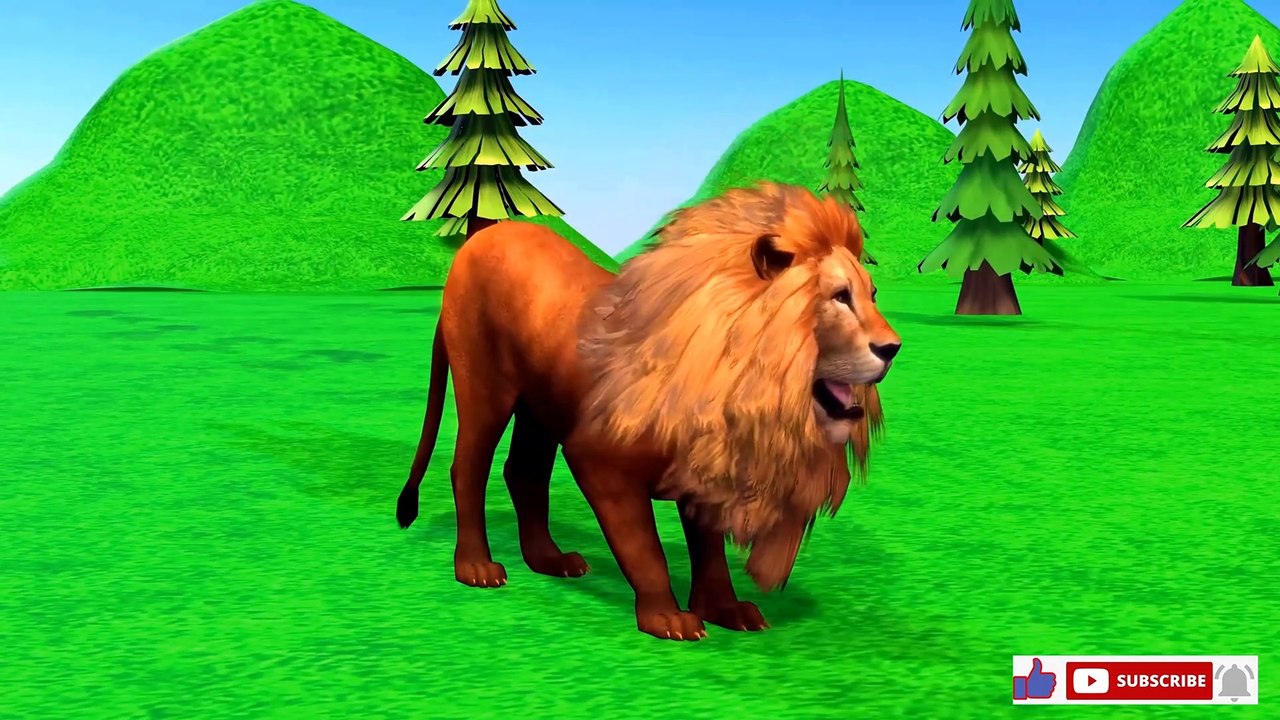 Paint And Animals Crossing Fountain  Lion, Tiger, Gorilla, Horse , Cow, Elephant