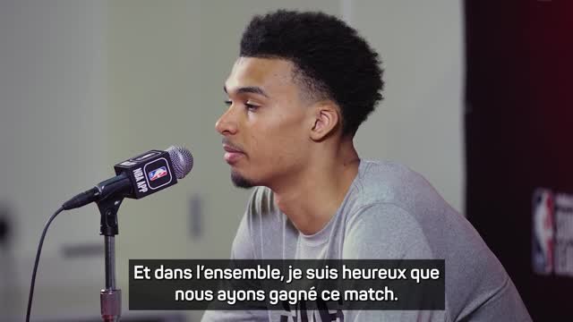Spurs - Wembanyama : “Je ne savais pas vraiment ce que je faisais sur le parquet”