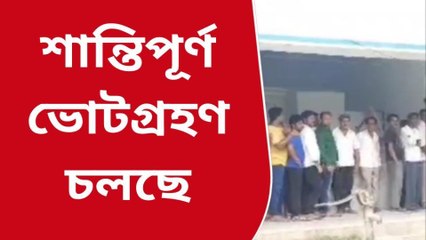 হাওড়া: অশান্তির আবহে লাইন দিয়ে ভোট উৎসব!