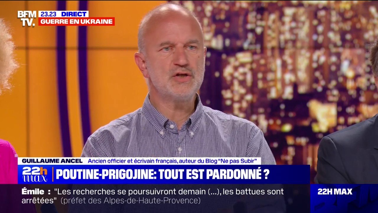 Rencontre entre Vladimir Poutine et Evgueni Prigojine: "L'habitude de communication du pouvoir russe actuel est un mensonge permanent", pour l'ancien officier et écrivain Guillaume Ancel