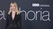 Sydney Sweeney Paired a Little Black Bra Top With a Detachable, Sequin-Covered Collar