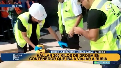 ¡En exclusiva! Incautan más de 200 kilos de cocaína que iban a ser transportadas a Rusia y Bélgica
