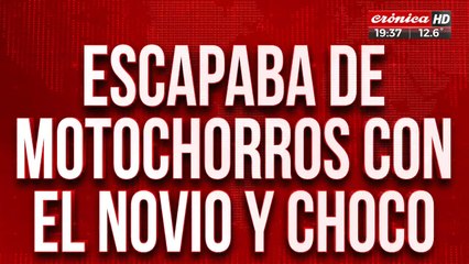 Escapaba de motochorros, chocó con un colectivo y murió