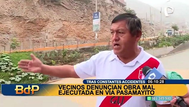 Protesta por tragedia en Vía Pasamayito en Comas: “Somos potencia mundial, pero en accidentes”