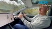 Senator David Pocock test drives a Tesla in 2021