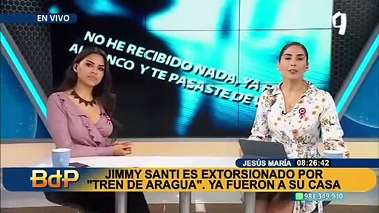 Jimmy Santi denuncia que miembros del Tren de Aragua llegaron hasta su casa para amenazarlo