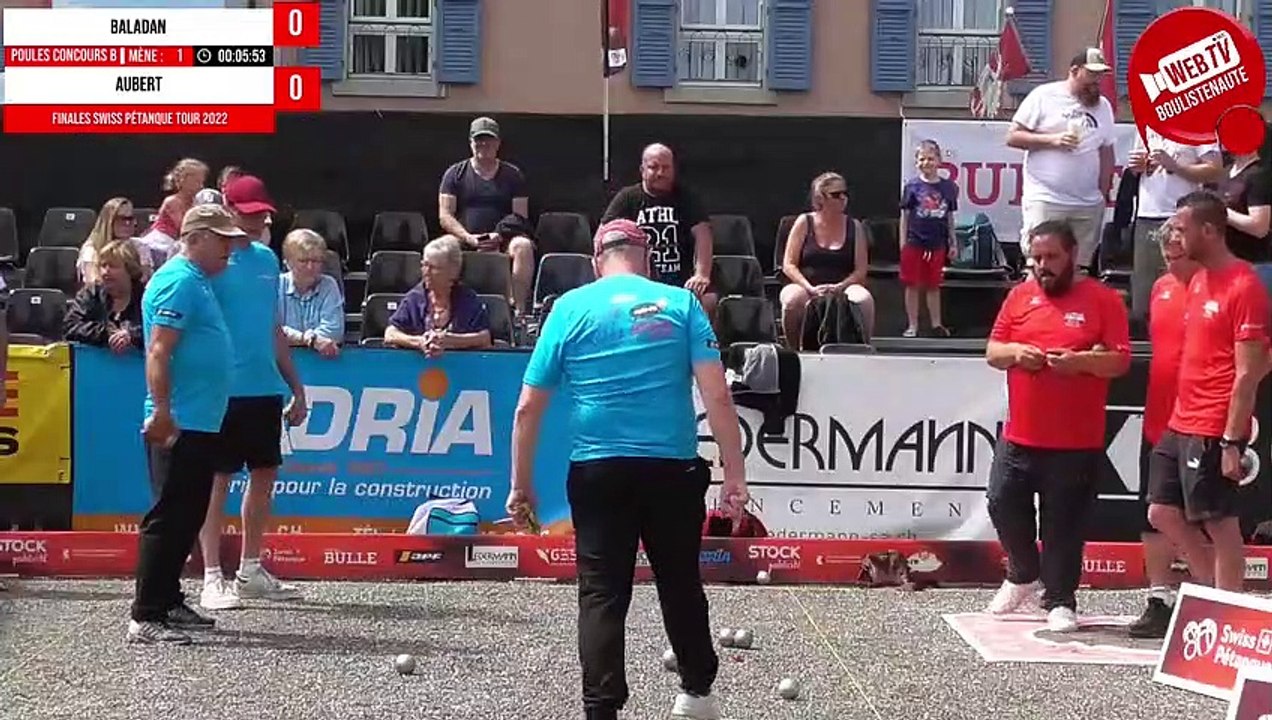 Mini Webtélé : Finales du Swiss Pétanque Tour à Bulle